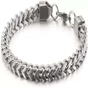 마이애미 남성용 쿠바 팔찌 18K 골드 또는 화이트 메시 가벼운 명품 액세서리 크리스마스 남편 생일 선물