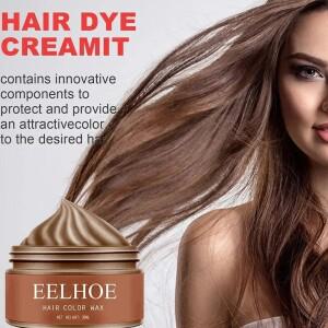 남여공용공용 헤어 염색 왁스 스타일링 실버 머드 일회용 크림 젤 자연스러운 오래 지속되는 강한 Nat H6p2