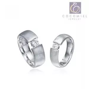[셀러에이드]커플 우정 반지 연인 쌍가락지 순은 실버 커플링