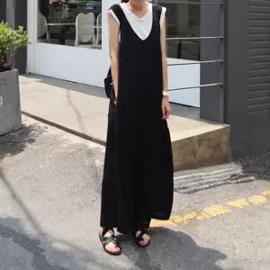 블랙점프수트 RLD-1305홈웨어 여성원피스 롱원피스 편한