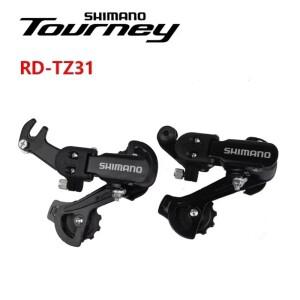 투어니 RD-TZ31-GS 중형 케이지 MTB 산악 자전거용 후크 아이 후면 드레일러 6 단 7 18 21 단