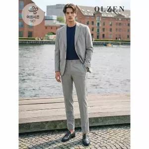 [하프클럽/올젠]라이트베이지 썸머 클래식 셋업 수트 (ZOE2KG1311_ZOE2PP1311_LBE)