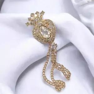 큐빅 스톤 장식 브로치 무대의상 아이돌 액세서리