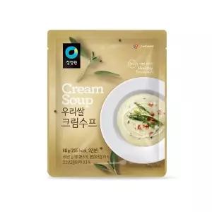 청정원 우리쌀 크림 수프(60g,10개) 아침대용 브런치 간식 한끼식사 간편식