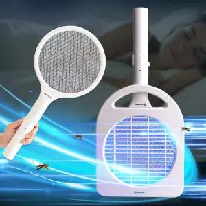 해충킬러 2in1 전자 모기채전기벌레채 잡는도구 벌레채 손이잡이채 손이채 잡이 전기채 파리채 이채 는채