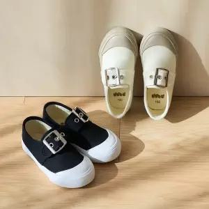 [베베누보] 버클 스트랩 유아 스니커즈 캔버스 아기신발