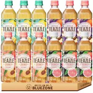 티즐 제로 음료 세트 우롱티3 유자그린티3 자몽블랙티3 피치얼그레이3