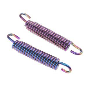 바이크 오토바이 배기 파이프 머플러 스프링 후크 스테인리스 스틸 2x 개조 액세서리