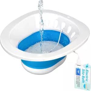 포칙 전기 좌욕탕 변기용 산후 필수품 치질 및 침지용 관리 욕조 여성용 좌욕 키트 접이식 배수구