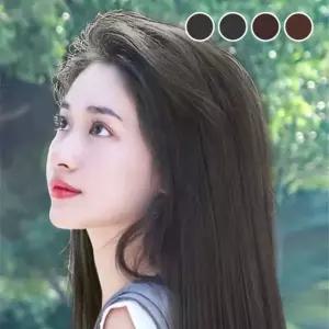 롱 헤어 피스 브릿지 붙임머리 가발 똑딱이 부분 60cm