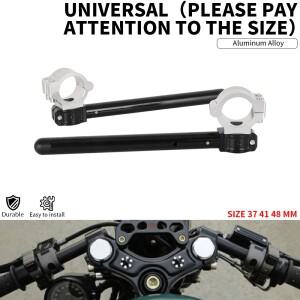 바이크 오토바이 핸들 바 범용 레이싱 조정 가능 CNC 클립 온 포크 카페 레이서 모토 37 41 48 MM