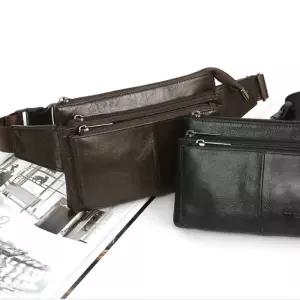 블루마운트 BM_340 가죽힙색천연소 심플 패션가방 힙색 캐쥬얼 캐백