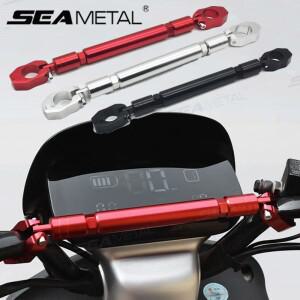 SEAMETAL 바이크 오토바이 두꺼운 밸런스 바 범용 22mm 알루미늄 크로스바 강화 핸들 확장 레버