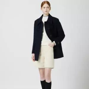 [롯데백화점]씨씨콜렉트 알파카 블렌드 싱글 하프 코트 C254MSG002