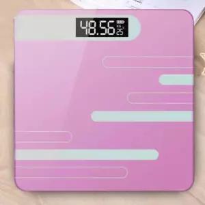 라인 디지털 체중계(핑크)가정용 헬스장 몸무계측정 전자 인테리어 무게 컬러 체중기 뭄저울