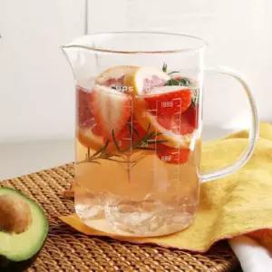 마카 계량컵 이유식 비커 베이킹 용량 1000ml 2P제과 유리 눈금 다용도 제빵 홈킹