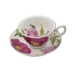 본차이나 커피잔 세트도자기잔 도자기컵 디자인잔디자인 손잡이잔 대장미잔 대찻잔 커피 다기 머그잔