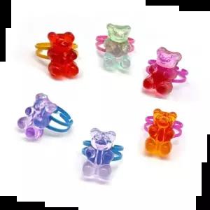 유아쥬얼리 곰도리 하리보 모양 반지 유아 쥬얼리