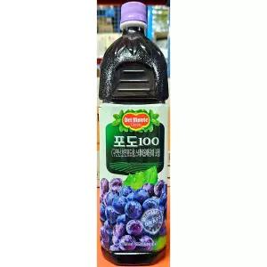 델몬트 포도주스 (1.5L) X6 음료베이스 맛있는 가정용 디저트 간식쥬스 과일 PET