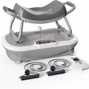 원더 코어 록 N 핏 - 진동판 운동기구 좌석이 있는 전신 진동 플랫폼 체중 감량을 위한 바디 셰이커 림프