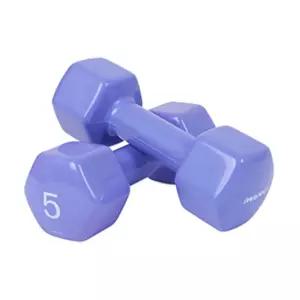 아이워너 뷰티 육각 덤벨 5kg 블루베리 2ea컬러아령 스포츠 운동 핸들