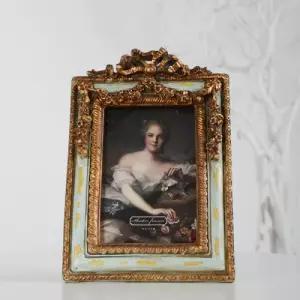 빈티지 레이디 민트 엔틱액자 4X6가족 성장앨범 인테리어 탁상용 소품 사진 사진꾸미기