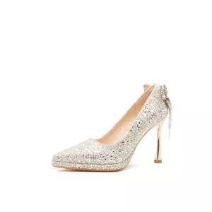 쉬헐크 여성 여친 웨딩 프렌치 스팽글 힐 크리스탈 스틸레토 단화 큐빅 슈즈 리본 힐펌프스 여주인공 신발