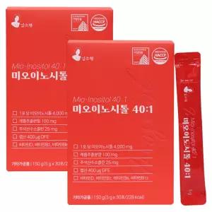 김소형 미오이노시톨 40:1 30포 X 2개 여성 컨디션 주기 관리 엽산 비타민 식물성원료 레몬맛