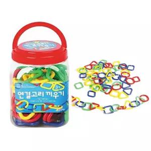 연결놀이 알록달록 도형 끼우기 집중력 향상 장난감블럭세트 어린이집교구 유치원 사각 만들기 블록 조립