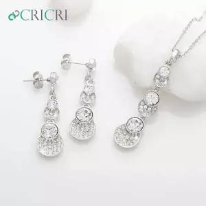 [셀러에이드]투명 크리스탈 펜던트 목걸이 여성용 쥬얼리