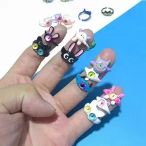 [셀러에이드]여자 어린이 우정 반지 캐릭터 장난감 커플링 귀여운 링