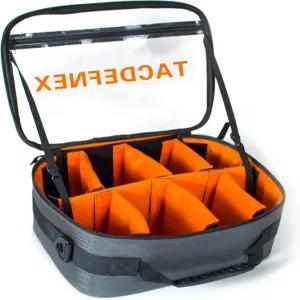 8개의 충격 방지 구획이 있는 TACDEF넥스 방수 낚시 릴 케이스 - 방적 미끼 주조 스핀캐스트 및 플라이