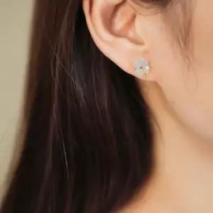 [알티피아]백옥 연옥 옥 원석 귀걸이 자연석 보석 장식 여성용