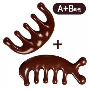 홈밸류언스 두피 바디 전신 림프 케어 괄사 마사지기 2개 1SET