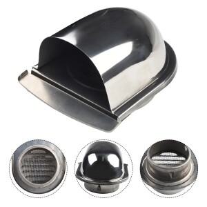 두꺼운 스테인리스 스틸 U자형 환기 덮개 벽 배출 밸브 그릴 덕트 배기 캡 100mm