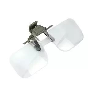 클립확대경 2배 돋보기 집게형 작업 독서용 노안 근시 2율 안경 작업용