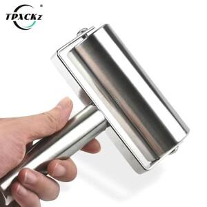 스테인레스 스틸 더블 헤드 롤링 핀 비 스틱 반죽 과자 롤러 주방 만두 기계 국수 피자 파이 베이킹 도구