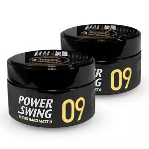 미쟝센 파워스윙 헤어 슈퍼 하드 무광 매트 왁스 9 80g 2개