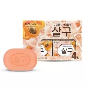 동산씨앤지 살구 비누 세수 세안 90g 4개입