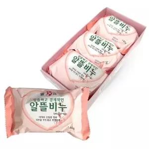 말표 알뜰비누 세수비누 세안 업소용 목욕탕 체리블라썸 140g 3개입