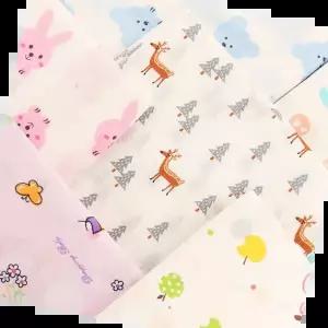 가재수건 순면 나염 가제손수건 대 10매입