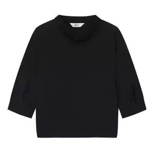 베스띠벨리 버튼배색하이넥밴딩블라우스 BJBAH2404_DG