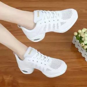 신발 메쉬댄스화 라인 재즈 댄스 운동화 에어로빅