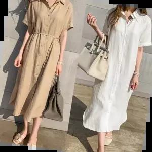 신발 코디 뷔스티에 데일리원피스 린넨원피스 면