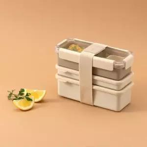 락앤락 학생 2단 도시락통 밴드 커트러리 세트 투고 밀폐캡 MNA