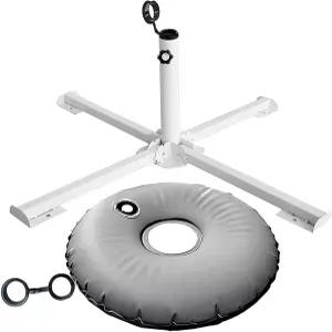 밀리몰리 접이식 휴대용 비치 우산 스탠드 - 파티오 베이스 홀더 야외 선쉐이드 앵커 경기장 안뜰 정원