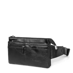 블루마운트 BM_089 가죽힙색천연소 심플 패션가방 힙색 캐쥬얼 캐백