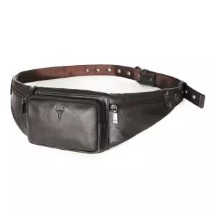 멀티 마스터 다용도 벨트 가죽 남성힙색 크로스미니백 패션코디 20대