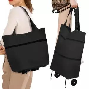 ( )접이식 장바구니 겸 바퀴 핸드 마트 쇼핑 카트 보급형 가정용 캐리어