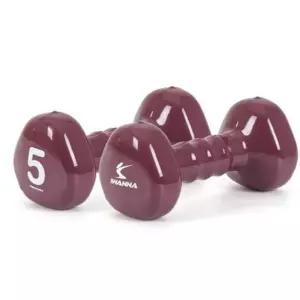 삼각 덤벨 5kg 운동 아령 근력 코팅 피트니-스 실내 소프트 홈짐 손목 헬스 여성 트레이닝 휘트니스 PVC